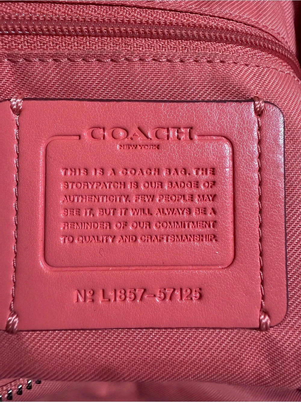 Y2K Coach Edie 31 57125 Bright Coral Pebbled Leather Shoulder Bag